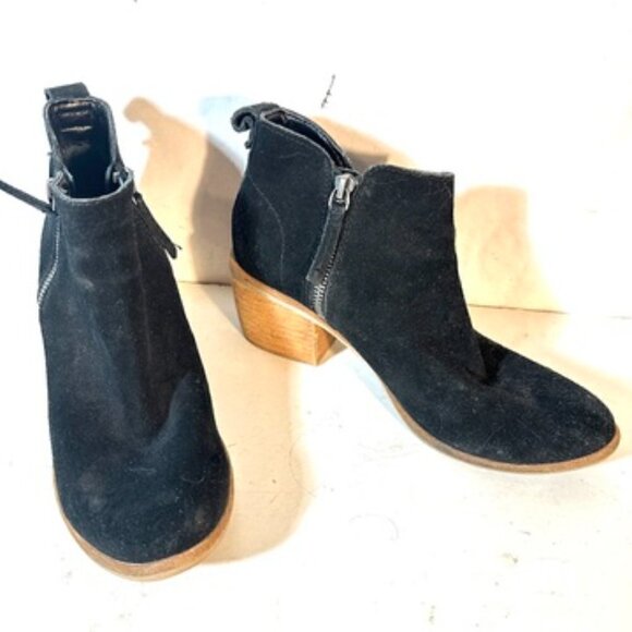 Dolce Vita Black Booties Boots EUC 8.5 ankle Anthro ANthropologie - Picture 3 of 11